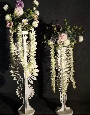  Wedding props iron peacock open screen style road lead wedding stage table flower sign arrival deco