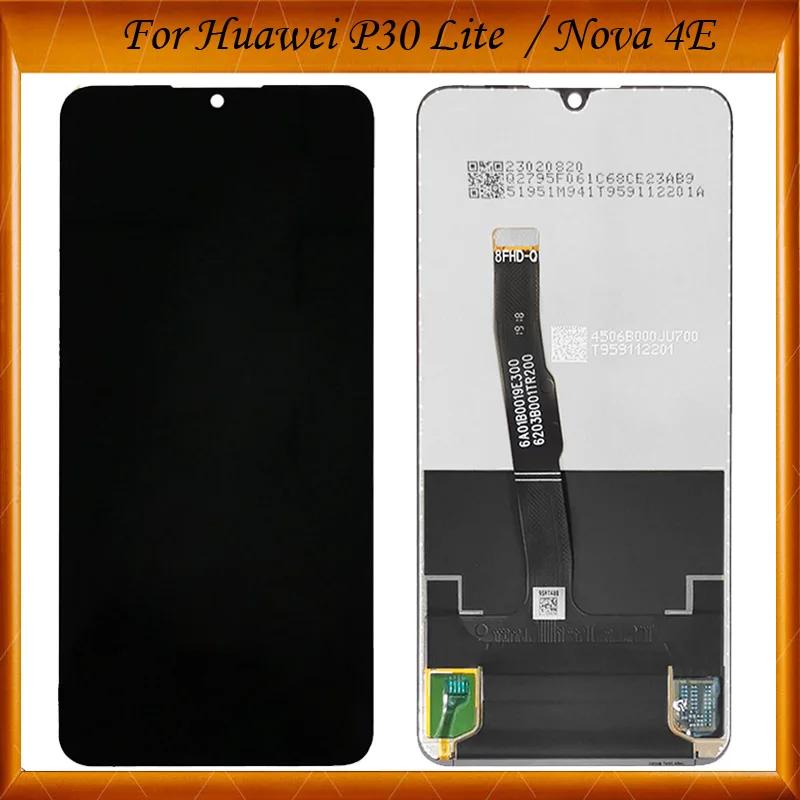 

For Huawei P30 lite LCD Touch Glass Panel Replacement Parts For Huawei Nova 4E Display Sensor Screen MAR-LX1M MAR-LX2J LCD