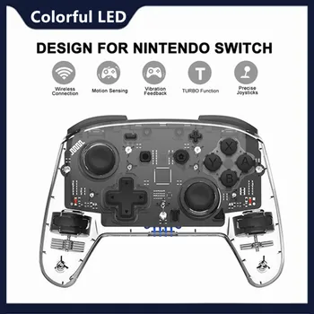

Bluetooth Wireless Gamepad Switch Controller For Nintendo Switch Remote Pro Controller Adjustable Turbo Vibration Motion Gyro