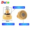 Thread 10-24UNC Brass Atomizing Lawn Mist Sprinkler Gardening Spray Nozzle misting fog nozzle Cooling Humidifying Cooling Nozzle ► Photo 2/3