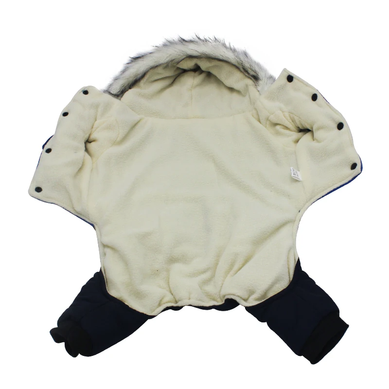 Одежда для собак, зимняя теплая ветрозащитная куртка для собак, утолщенная Одежда для собак, костюм, комбинезон с капюшоном, куртка, товары для домашних животных