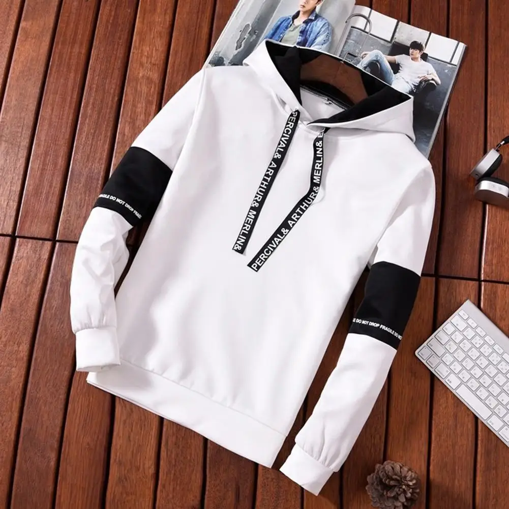 Yfashion Повседневный Спортивный комплект Мужская одежда Удобный спортивный костюм с длинными рукавами пуловер Топ+ повседневные штаны мужская для спортзала кампуса