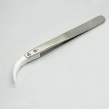 Керамические пинцеты высокая термостойкость Твердые Антикоррозийные изогнутые ремонтные ручные инструменты без статического электричества для рукоделия прочные