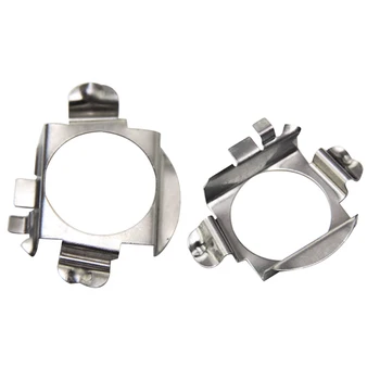 

2 Pcs Fixture Socket LED Clip Accessories Bulb Holder Adapter Car Headlight Fitting Lamp Base Metal Retainer Support For Benz