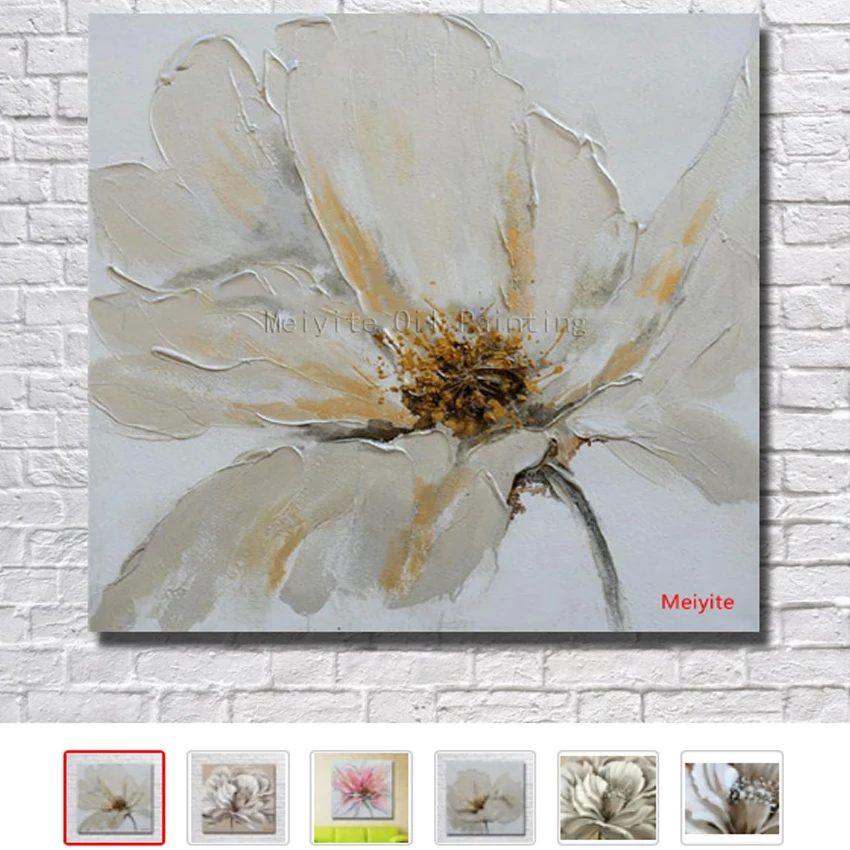 Kaufen Hand Made Ölgemälde Auf Leinwand Abstrakte Ölgemälde Moderne Leinwand Wand Kunst Wohnzimmer Dekoration keine Gerahmte Blume Bild