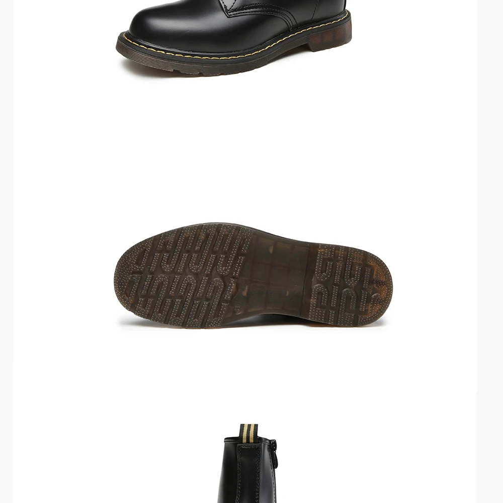 Ботинки в байкерском стиле; Мужские классические ботинки; коллекция года; оригинальные повседневные кожаные ботинки с круглым носком; модные мужские ботинки в уличном стиле