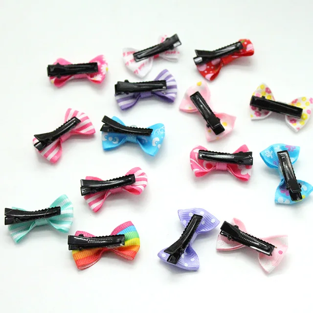 100pcs/ Lot Hair Accessories Small hair clips for girls Mini 3cm Bow