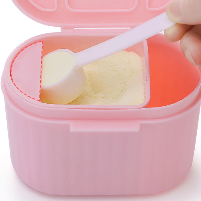 Baby Milk Powder Storage Box Portable Out Baby Storage Milk Powder Container Food Cans Plastic Single Layer For Infant