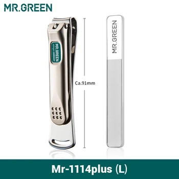 MR.GREEN 스테인레스 스틸 커브드 블레이드 클리퍼, 손톱 가위 커터, 매니큐어 도구, 네일 파일 트리머