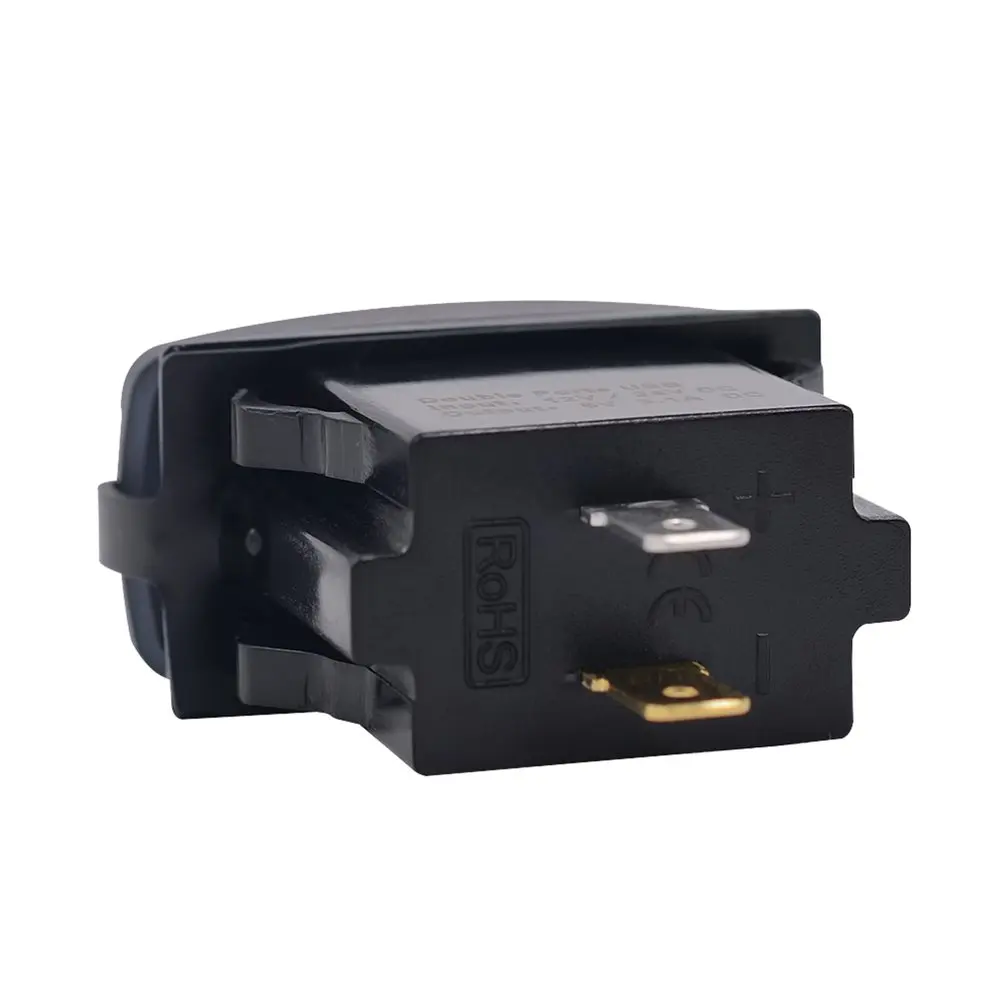 

Dual USB Charger Socket 12 Volt Plug Jack Panel Mount Boat Car Truck RV Auto