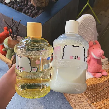 

Transparent Kids Sport Plastic Water Bottle Design Camping Milk Drinking Water Bottle Eco Friendly Botella Water Jug BW50SH