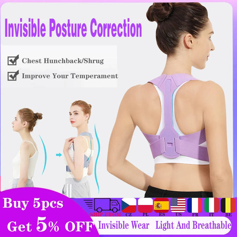 Generic (beige)Invisible Body Shaper Corset Women Chest Posture