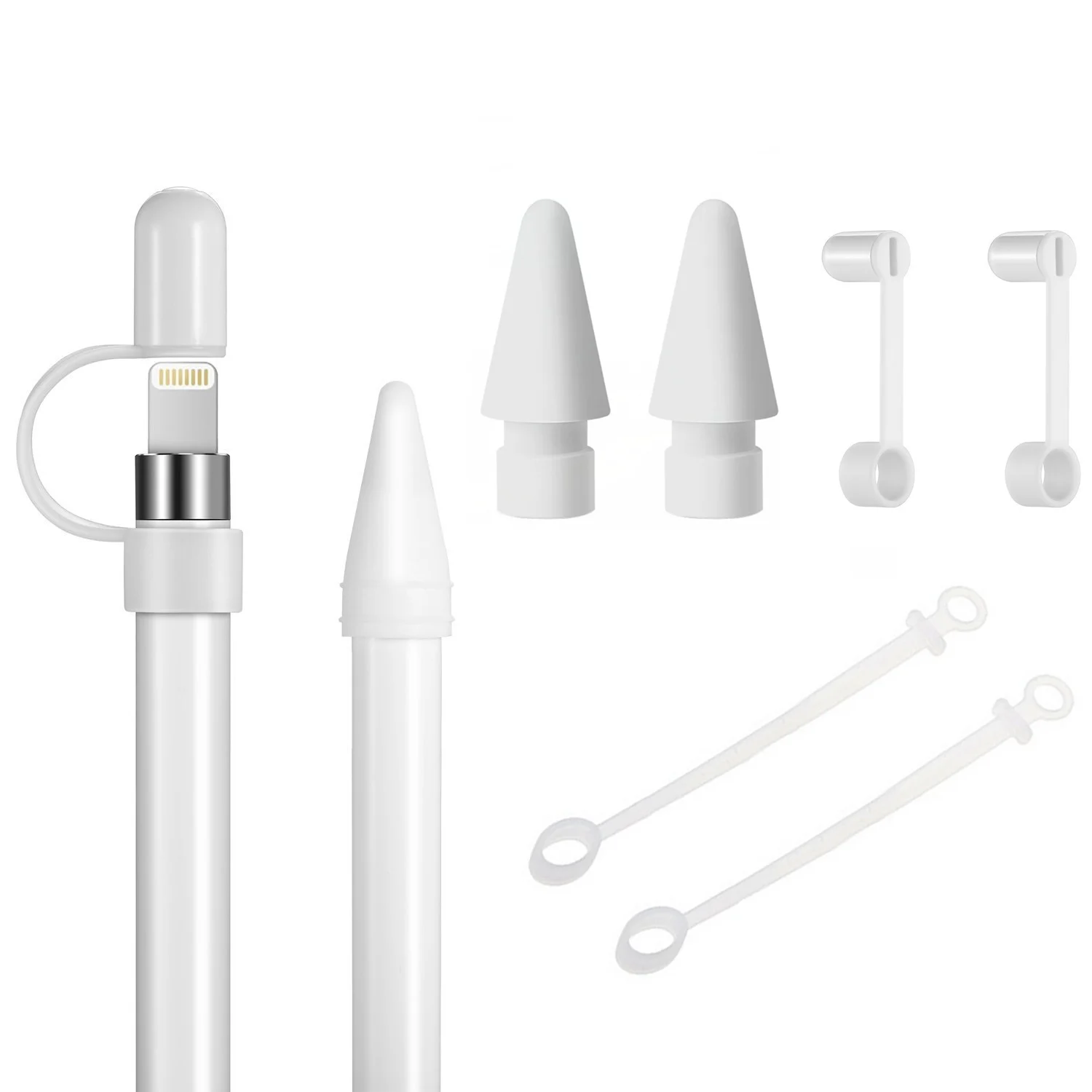Pen Cap Holder Silicone Elastic Protective Keeper Cover For Apple Pencil#3
