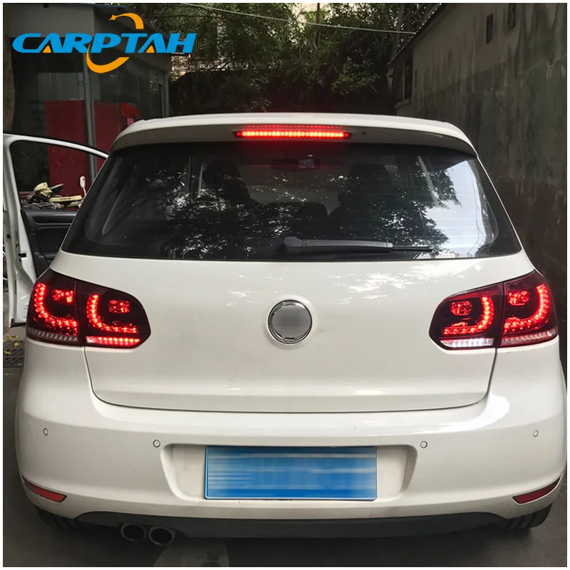 Автомобильный Стайлинг задний фонарь задние фонари для Volkswagen Golf 6 R20 MK6 задний фонарь DRL+ Динамический сигнал поворота+ обратный+ тормозной светодиодный