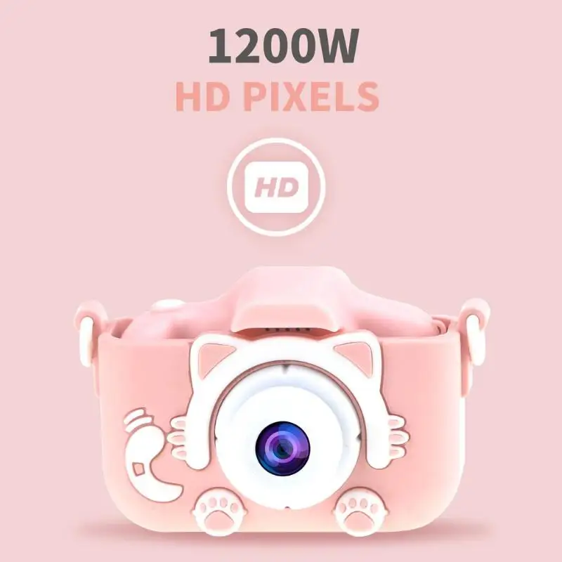 Q1 детская мини цифровая камера 1080P 12MP видео фото игра дети Cam игрушки подарок Разрешение фото 1920x1080 Видео 4608x3456