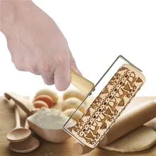 Деревянные рождественские тиснения Скалка Выгравированные DIY Инструменты для выпечки печенья ребенок выпечка печенье, фондан, пирог набор инструментов для теста для лепки