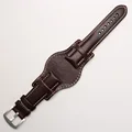 Brown silver buckle