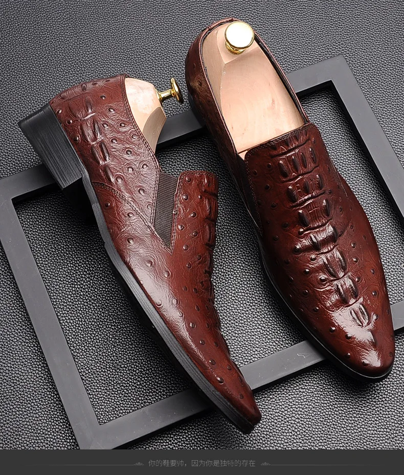 QYFCIOUFU/; Роскошные Дизайнерские мужские туфли из крокодиловой кожи; мужские свадебные туфли; деловые туфли-оксфорды из натуральной коровьей кожи