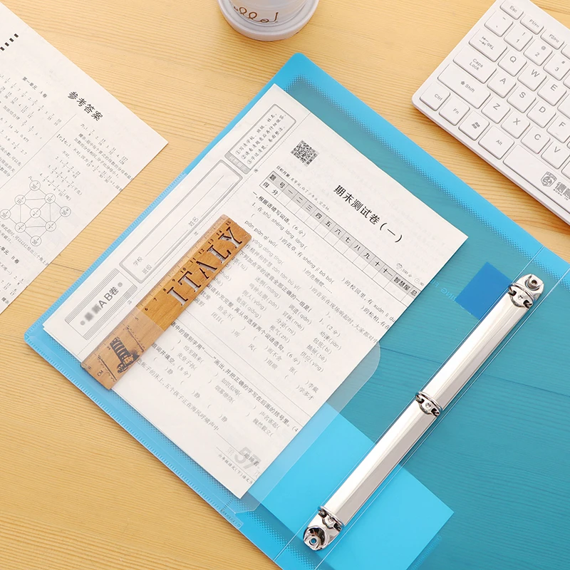 Ring Binder Pockets and PP Folder for A4 Paper