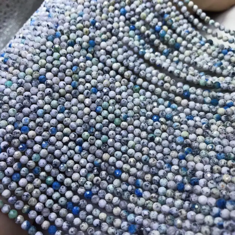 Свободные бусины K2 Агат roundfaceted 2/3 мм 1" для бижутерии, материал для рукоделия FPPJ бусы природа драгоценного камня