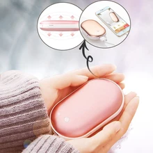 4000 мА/ч мини-грелка для рук, usb зарядка, карманный 5 В/1 А, внешний аккумулятор для телефона, долговечный портативный зимний удобный нагреватель для тела, ручной нагреватель