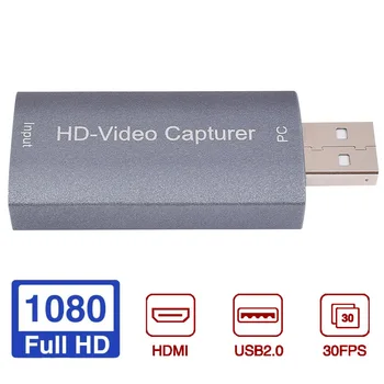 

USB2.0 HDMI Mini Broadcasting HD 1080P Aluminum Alloy 4K Video Card Portable Live Streaming Plug And Play Home Office