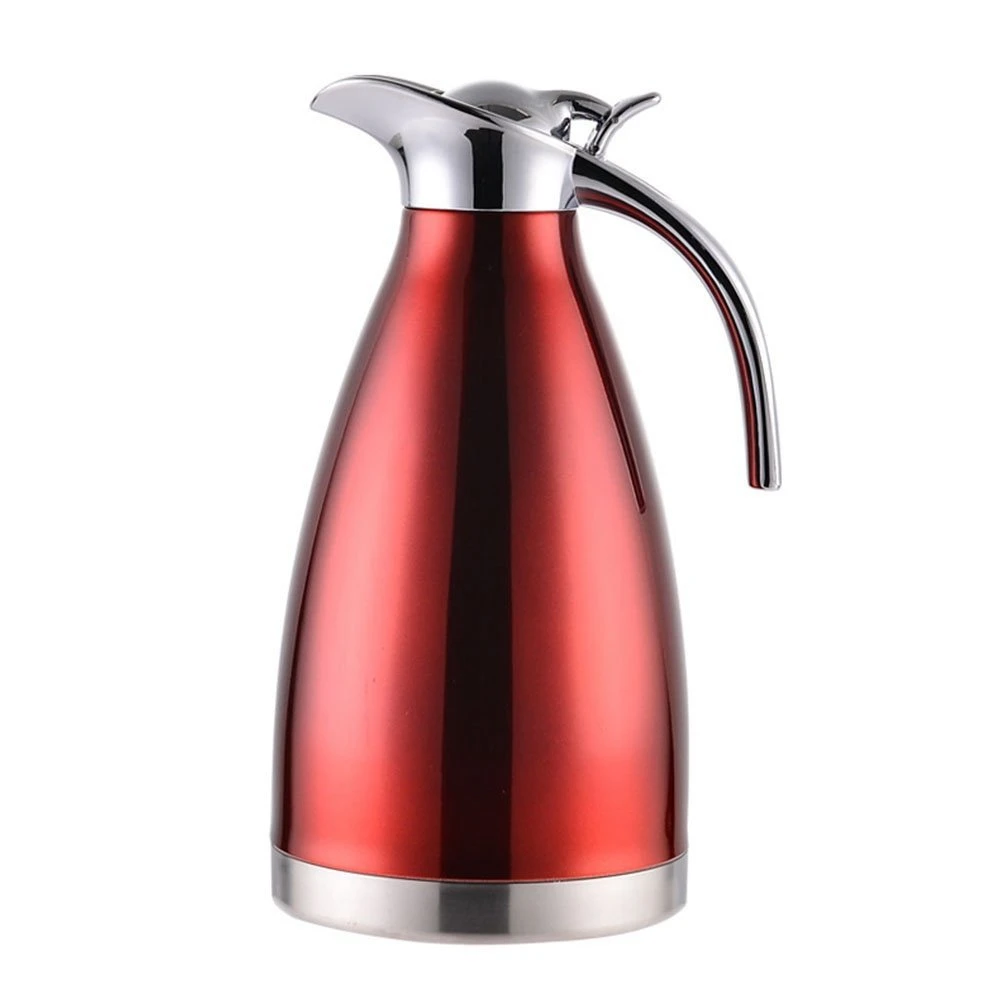 

2L Stainless Steel Double Wall Vacuum Insulated Thermal Coffee Cafetiere Espresso Latte Percolator Stove Coffee Maker Latte Pot