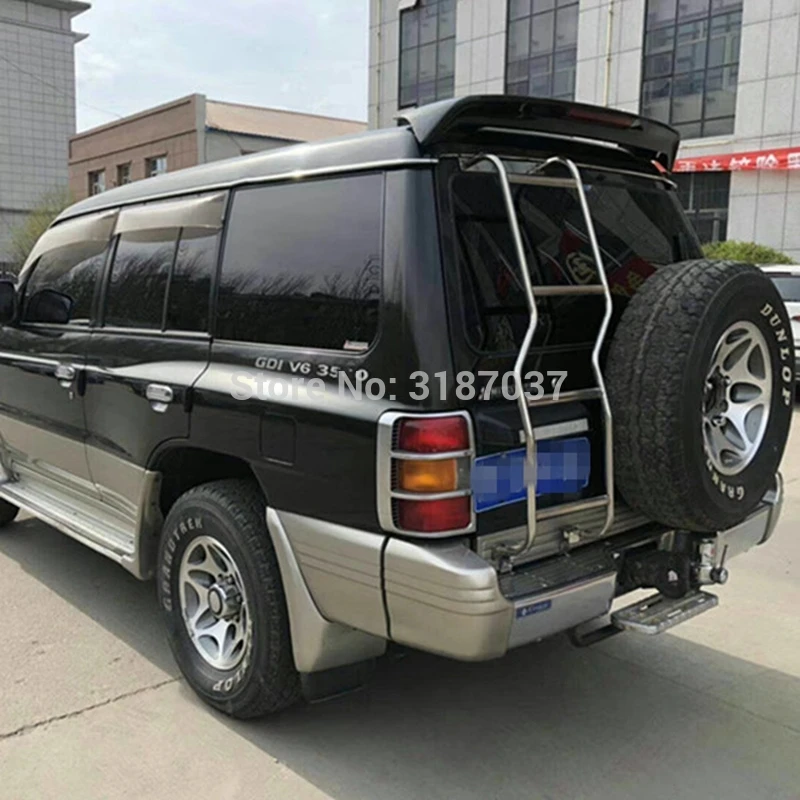 Спойлер для Mitsubishi Pajero V33 АБС пластик Неокрашенный задний спойлер на крыло крышу