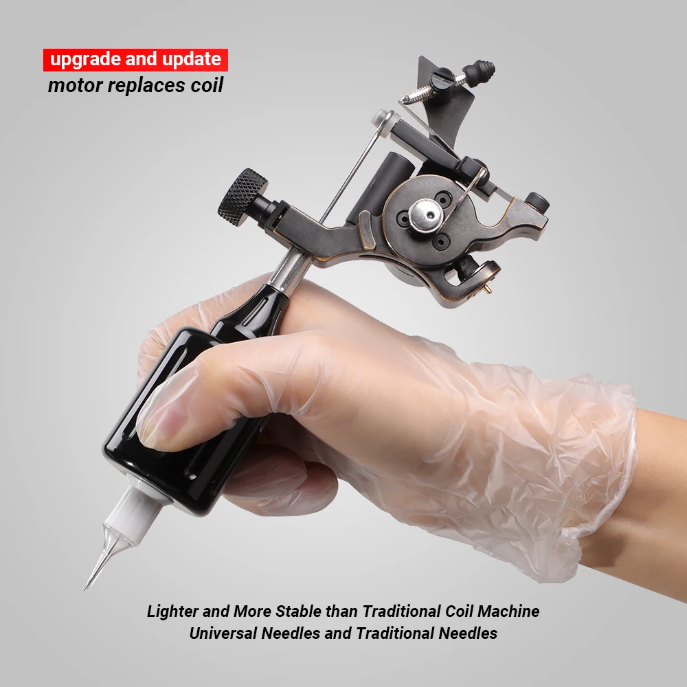 Double-edged motor Germany Rotary Tattoo Machine Liner& Shader Permanent Makeup Tatoo Motor Gun Supply for Tattoo Artist
