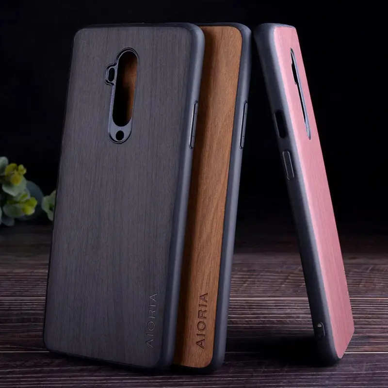 Деревянный чехол для Oneplus 7T pro, TPU+ PC+ wood, кожзам, чехлы для Oneplus 7T Pro