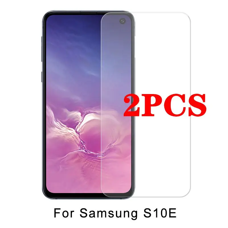 2 шт. закаленное стекло для samsung Galaxy S10e точное отверстие полное покрытие экрана