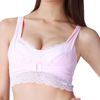 

Front Buckle Sculpting Sleep Bra Wireless Sleeping Bra Front Buckle Push Up Lace Underwear Brassiere d88