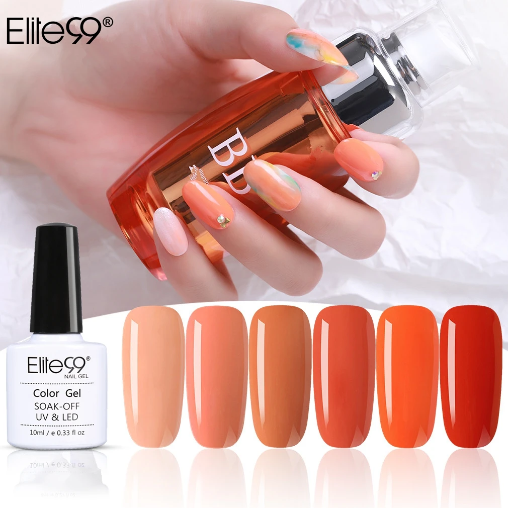 

Elite99 Long Lasting Begonia Series Gel Polish Soak Off Primer UV Lamp Pure Nail Varnish Gel Nail Polish Nail Art Manicure 10ML