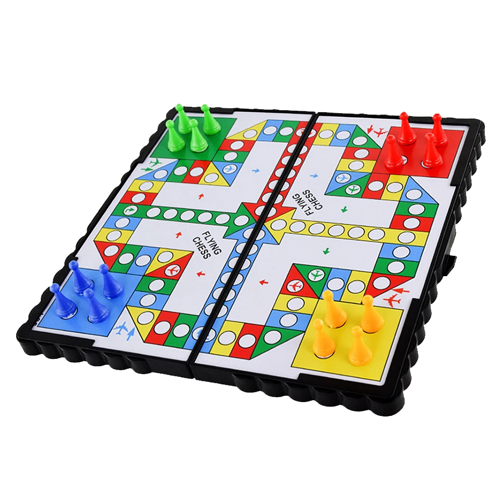  Travel Board Game Plastic Flying Chess Kids Adult Party Game Set
