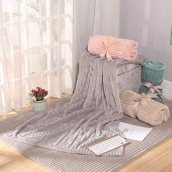 

Plush Wool Blanket Warm Solid Micro-Throw blanket Sofa Bedding Office Home Cat Dog Kids Blanket