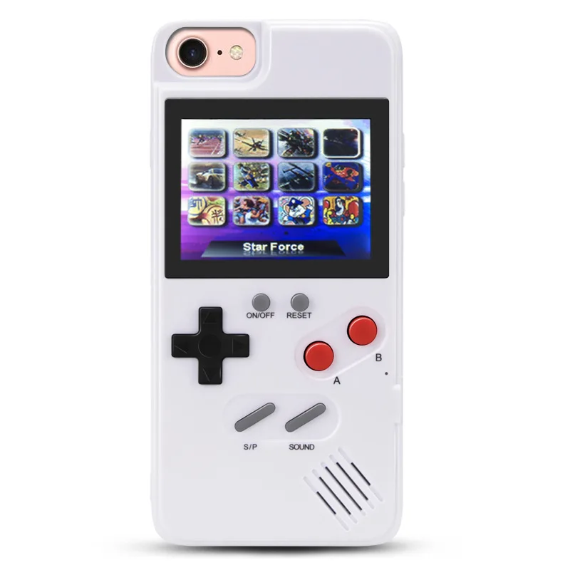 Цветной дисплей Классический игровой чехол для iPhone X XS Max XR 6S 6 6plus 7 8 Plus Мягкий