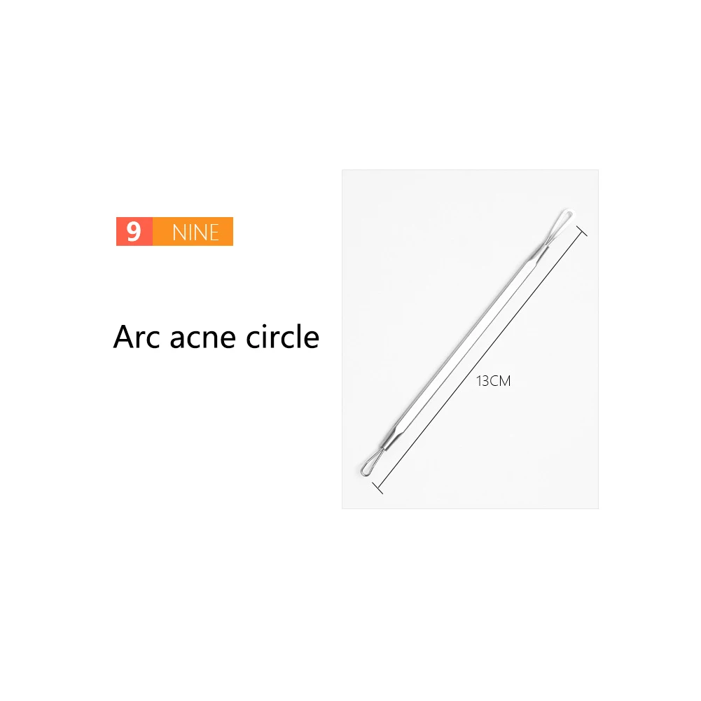 

7 Pcs Stainless Steel Skin Care Blackhead Removing Treatments Blemish Gifts Extractor Makeup Pimple Acne Tool Kit Face Nose