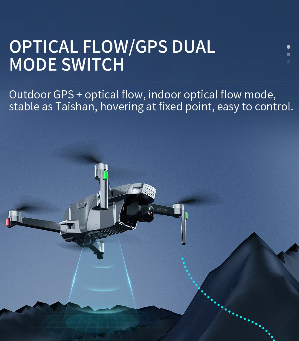 minutos de voo profesional rc quadcopter dron sg906 pro 2