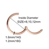 G23titan Rose Gold Color Septum Rings G23 Titanium Open Small Earrings Women Men Ear Nose Piercing Jewelry ► Photo 2/6