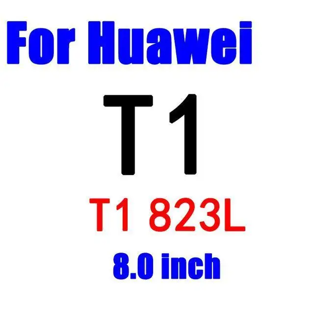 Закаленное стекло для huawei MediaPad T3 T2 T1 7,0 8,0 дюйма для T1-701U 823L T2 Pro BG2-W09 TA KOB-L09 Защитная пленка для экрана планшета - Цвет: T1 823L 8.0 inch