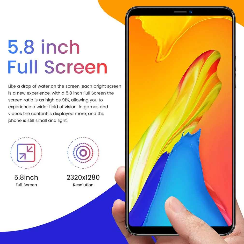 M10 5.8 Inch Full Screen Smartphone Strong 8 Core