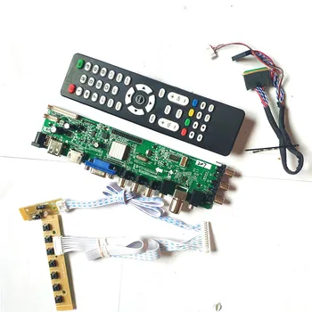 

For LTN140AT21-001/002/802/C01/C02/W01 DVB digital panel LVDS HDMI VGA USB AV TV 3663 40-Pin 1366*768 LCD Controller board Kit