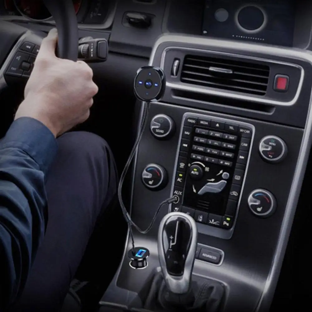 Комплект беспроводной связи bluetooth для автомобиля MP3 плеер 3,5 мм AUX аудио A2DP адаптер музыкальный приемник совместимый 2.1A USB выход