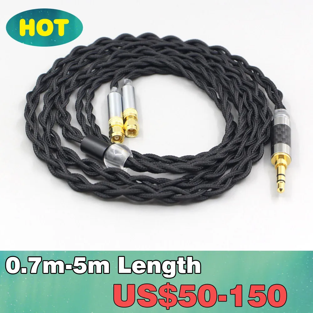 Чистый 99% Серебряный Внутренний нейлоновый кабель для наушников HiFiMan HE400 HE5 HE6 HE300