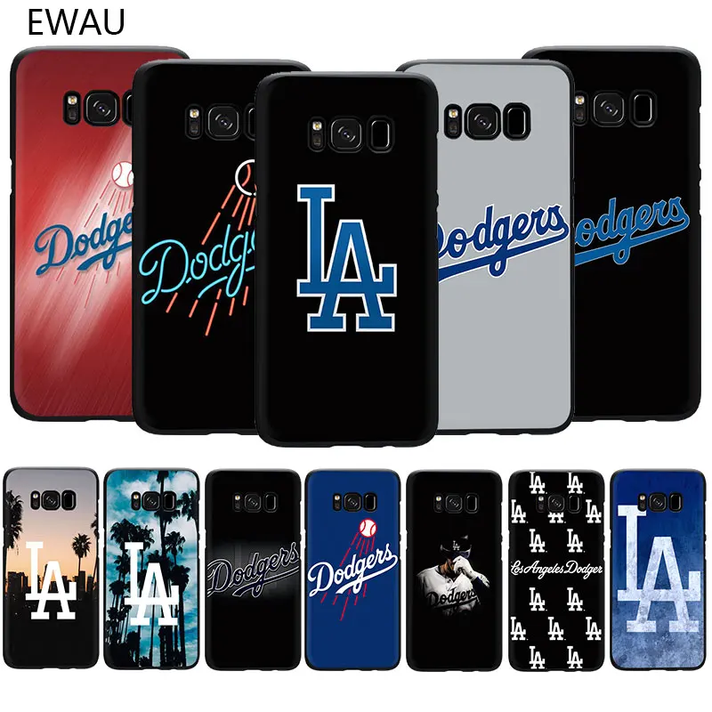 

EWAU Los Angeles Dodgers Soft TPU phone cover case for Samsung Galaxy S6 S7 Edge S8 S9 S10 Plus Note 10 8 9 M10 20 30 40