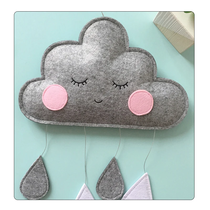 Koodykids декор для детской комнаты ручной работы из фетра с облаками подвесной декор для детской комнаты воздушный шар Декор для детской комнаты реквизит для детской фотосъемки