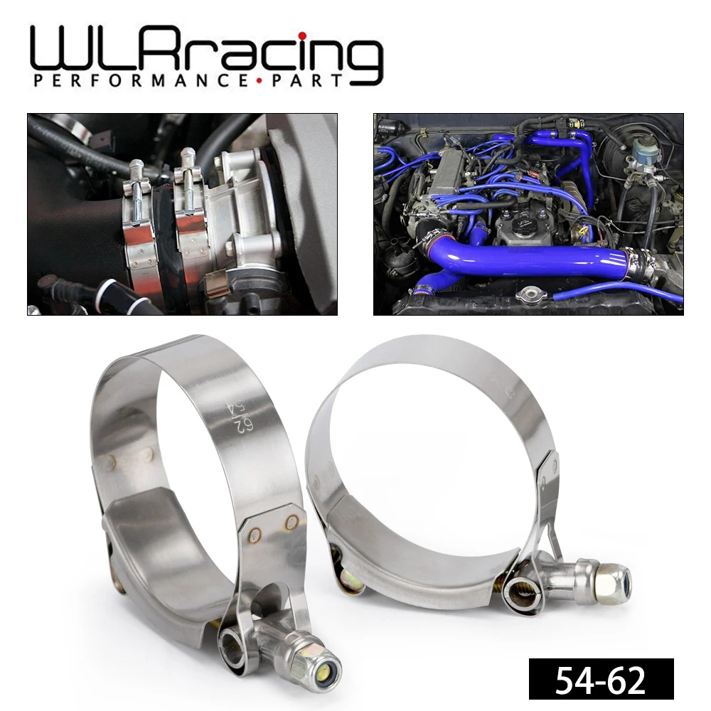 WLR RACING (2 шт./лот) SS304 зажимы 2 &quotдюйма 54 мм 62 из нержавеющей силикона турбо шланг