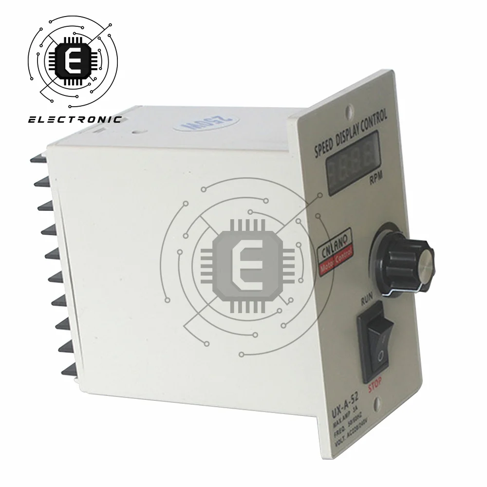 Digital Speed Display Control 400W AC220V Motor Speed Governor UX 52 Regulator Controller Forward & Backward 50/60hz 90-1400 RPM