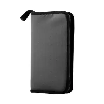 

Hot 80 Disc DVD VCD Storage Case PU Wallet Bag Hard Box Double side Black