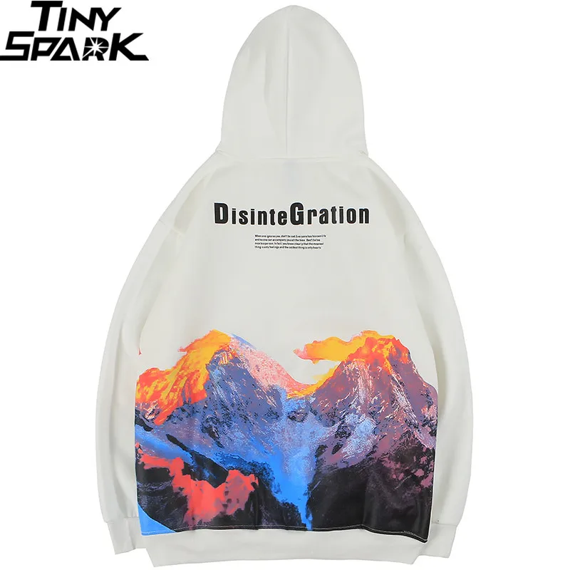 

2019 Hip Hop Hoodie Sweatshirt Colorful Volcano Men Hoodie Streetwea Harajuku Winter Fleece Pullover Hoodie Loose Cotton Autumn